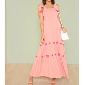 Pink maxi dress